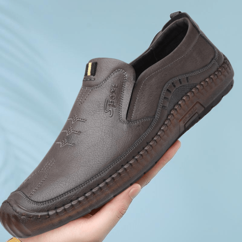 Sapato Mocassim Iron Couro Titanium - Frete Grátis Rinove